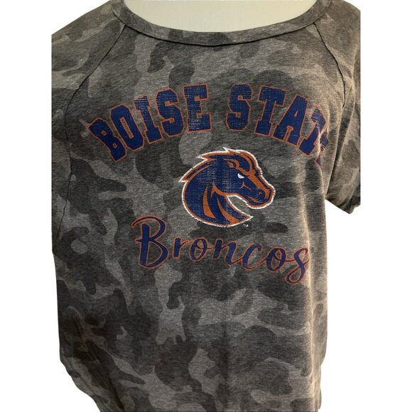 NEW Boise State University BSU Broncos Colosseum Gray Camo SS Shirt Women's M - Picture 2 of 7